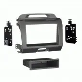 Metra 99-7344G Single Gray DIN Dash Install Kit for 2011 Kia Sportage Vehicles