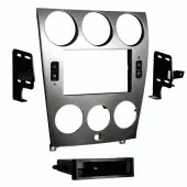 Metra 99-7523S Silver Double & Single DIN Dash Kit for 2003-2005 Mazda 6 Vehicles