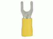 Install Bay YVST10 Vinyl Yellow Spade Terminal 12/10 Ga #10 -Package of 100