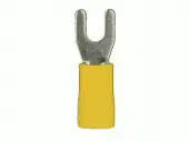 Install Bay YVST8 Vinyl Spade Terminal Yellow 12/10 Gauge #8 - 100 / Bag