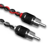 T-SPEC V12RCA-202 2-Channel 20 Feet V12 Series Phantom Braid Design RCA Cable