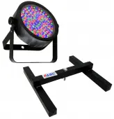 Chauvet DJ Lighting SlimPar 56 (Black) Slim Par Can 7CH DMX LED RGB Color Light with Uplighting Floor Stand