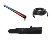 Blizzard DJ Pro Lighting Toughstorm 252 Strip LED RGB Stage Wash Light with 50FT DMX Cable & ...