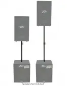 Pro Audio DJ Subwoofer Mount Speaker Stand Adjustable Height Extension Pole (35mm 1.375" Diameter)