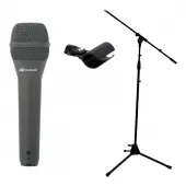 Peavey PVM 50 Dynamic Cardioid Microphone w/ Adjustable Height Tripod Mic Stand