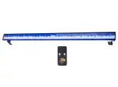 American DJ Eco UV Bar Plus IR18 X 3Watt Black Light Bar with IR Remote - Limited Quanities!