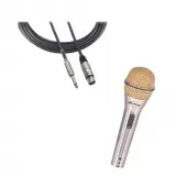 Peavey PVi 2G XLR Gold Dynamic Unidirectional Cardioid Microphone w/ Mic Cable