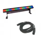 Chauvet COLORStrip Mini 19" DMX-512 LED Linear Wash Light w/ 15Ft 3Pin DMX Cable