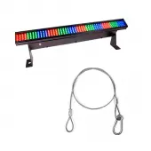 Chauvet COLORStrip Mini 19" DMX-512 LED Linear Wash Light w/ 24" Safety Cable