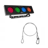 Chauvet DJ BANK Bank-Style LED Effect Lighting Fixture with 24-Inch Safety Cable