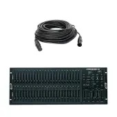 American DJ SCENE SETTER-48 48 Channel DMX Dimming Console with 50-Feet Cable