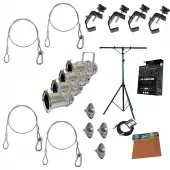 American DJ STAGE SYSTEM B Lighting Package w/ (4) Safety Cables & Truss Clamps
