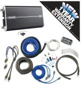 Kicker DXA1500.1 Car Audio Class D Mono 1500W Amp Package & CK4 Amplifier Kit - 3 Year Warranty!