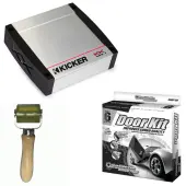 Kicker KX400.1 400W Class-D Mono Amplifier w/ Sound Damping Door Kit & Roller