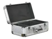 Odyssey Cases KCD200-DIA Silver Diamond KROM DJ Case Holds 200 View Pack / 65 Jewel Case CDs