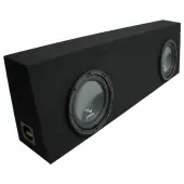 Universal Regular Cab Truck Harmony R124 Dual 12" Black Sub Box Enclosure