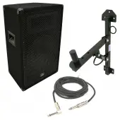 Harmony Audio HA-V12P Pro DJ 12" Passive 450W PA Speaker 1/4" Cable & Stand New