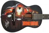 Peavey Marvel Avengers Iron Man Graphic 1/2 Size Acoustic Guitar Signed by Stan Lee with Certific...