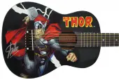 Peavey Marvel Avengers Thor Graphic 1/2 Size Acoustic Guitar Signed by Stan Lee with Certificate ...