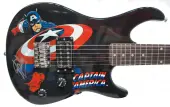 Peavey Marvel Avengers Captain America 3/4 Size Electric Guitar Signed by Stan Lee with Certificate of Authenticity (Serial  BRBBJ301492)