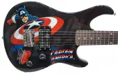 Peavey Marvel Avengers Captain America 3/4 Size Electric Guitar Signed by Stan Lee with Certificate of Authenticity (Serial  BRBBJ301466)