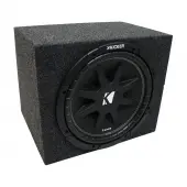 Universal Car Stereo Rearfire Sealed Single 10" Kicker Comp C10 Sub Box Enclosure - Final 4 Ohm