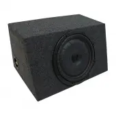 Universal Car Stereo Hatchback Sealed Single 10" Kicker CompVT CVT10 Sub Box Enclosure - Final 2 Ohm