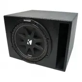 Universal Car Stereo Rhino Coated Ported 12" Kicker Comp C12 Sub Box Enclosure - Final 4 Ohm