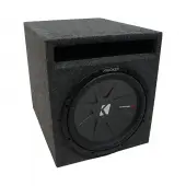 Universal Car Stereo Slotted S Port Single 10" Kicker CompR CWR10 Sub Box Enclosure - Final ...