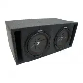 Universal Car Stereo Slotted S Port Dual 15" Kicker CompR CWR15 Sub Box Enclosure - Final 2 Ohm