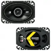 Kicker 43DSC4604 DS Series 4X6-Inch 50W 4 Ohm Coaxial Car Audio Speakers DSC46