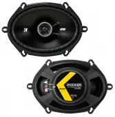 Kicker 43DSC6804 DS Series 6X8-Inch 70W 4 Ohm Coaxial Car Audio Speakers DSC68