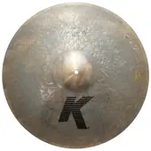 Zildjian 20" K Custom Series Left Side Ride Medium Thin Drumset Cast Bronze Cymbal with Low to Mid Pitch, Dark Sound and 3 Rivets K0986