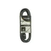 Elation EC163-25 25' Black 16/3 Gauge 3-Prong Edison Extension Cord