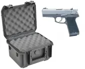 SKB 3I-0907-6B-L Waterproof Plastic Molded Gun Case for Ruger P944 Mid-Sized Semi-Auto .40 S&...