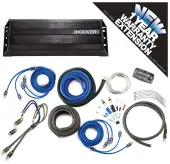 Kicker PXA300.4 Car Audio 4 Channel 300W Amp Package & CK8 Amplifier Kit - 3 Year Warranty!