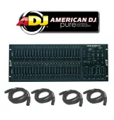 American DJ Lighting Scene Setter 48 Console Dimming Light Controller with (4) DMX Cables