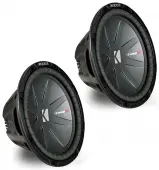 Kicker 43CVR124 12" CompVR CVR12 Series Sub 400W RMS 4 Ohm DVC Car Subwoofer