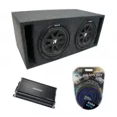 Universal Car Stereo Slotted S Port Dual 15" Kicker Comp C15 Sub Box Enclosure & CX1200....