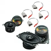 Fits Volkswagen Cabriolet 1985-1993 OEM Speaker Upgrade Harmony Premium Speakers Package