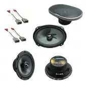 Harmony Audio C65 C69 Factory Premium Speaker Replacement Upgrade Package Compatible with Honda Accord 1986 1987 1988 1989 1990 1991 1992 1993 1994 1995 1996 1997