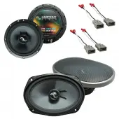 Harmony Audio C65 C69 Factory Premium Speaker Replacement Package Compatible with Honda Civic 1996 1997 1998 1999 2000