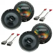 Harmony Audio C65 OEM Premium Speaker Replacement Upgrade Package Compatible with Honda Civic Del...