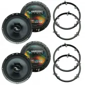 Compatible with Volkswagen Beetle 1998-2011 Factory Premium Speaker Upgrade Harmony (2) C65 Package