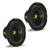 (2) Kicker 44CWCS104 Comp C Car Audio Subwoofer Single 4 Ohm 10" Sub CWCS10 Pair