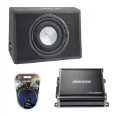 Harmony HA-FT12 Car Audio 800W Loaded 12" Truck Sub Box & Kicker 43CXA6001 Amp