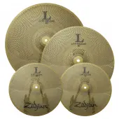 Zildjian LV348 L80 Series Low Volume Cymbal Set w/ 13" Hi-Hat Pair, 14" Crash & 18" Crash-Ride - Matte Finish