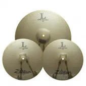 Zildjian LV38 L80 Series Low Volume Cymbal Set w/ 13" Hi-Hat Pair & 18" Crash - Mat...