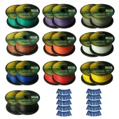 Harmony Audio Primary Single Conductor 18 Gauge Power or Ground Wire - 20 Rolls - 3000 Feet - Color Mix for Car Audio / Trailer / Model Train / Remote