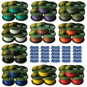 Harmony Audio Primary Single Conductor 18 Gauge Power or Ground Wire - 50 Rolls - 5000 Feet - Color Mix for Car Audio / Trailer / Model Train / Remote